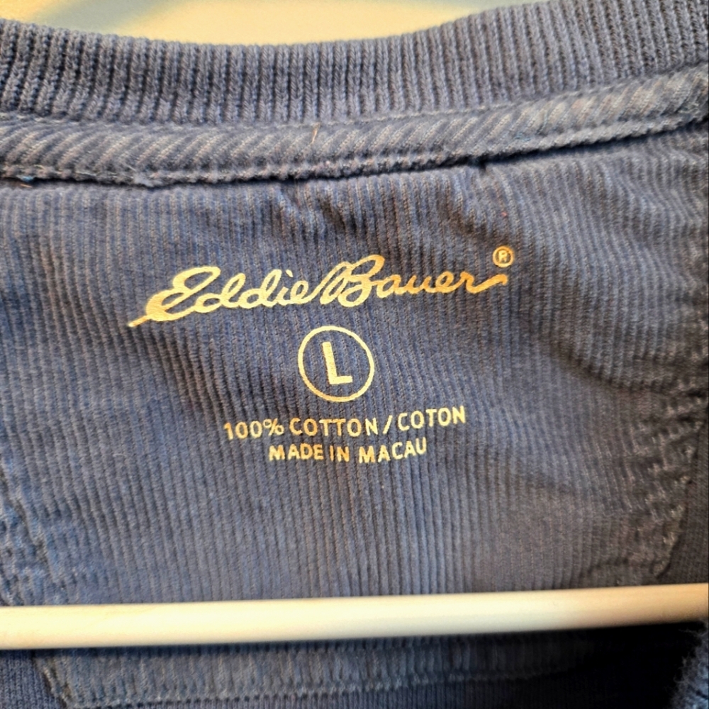 Eddie Bauer L Blue Cotton Sweatshirt
